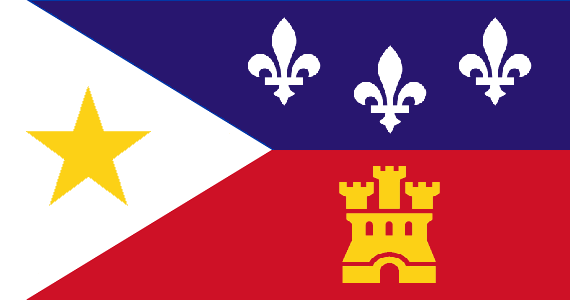 Drapeau de l'Acadiana / Flag of Acadiana